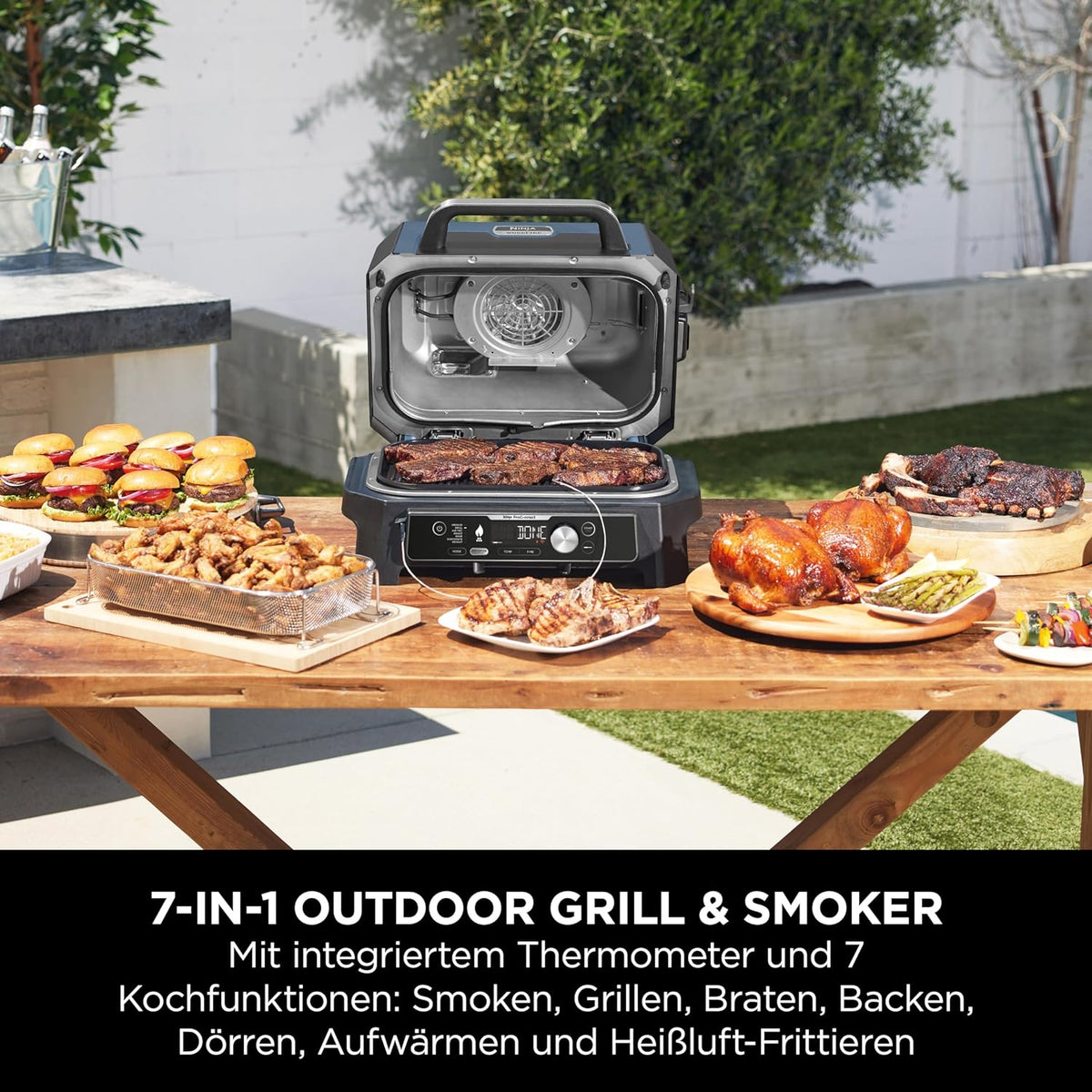 Ninja Woodfire Pro Connect XL Elektrischer BBQ Smoker Grill