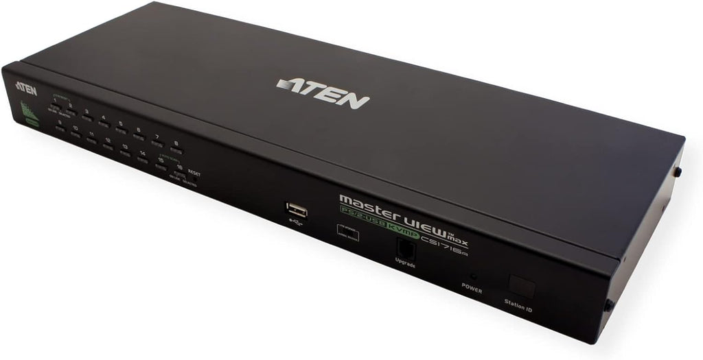 Aten CS1716A commutateur écran, Clavier et Souris Grille de Montage Noir