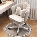 Tabouret à dossier moderne du milieu du siècle avec siège rembourré doux pour salle à manger, chambre à coucher ou coiffeuse – Chaise élégante festonnée confortable pour décoration d'intérieur