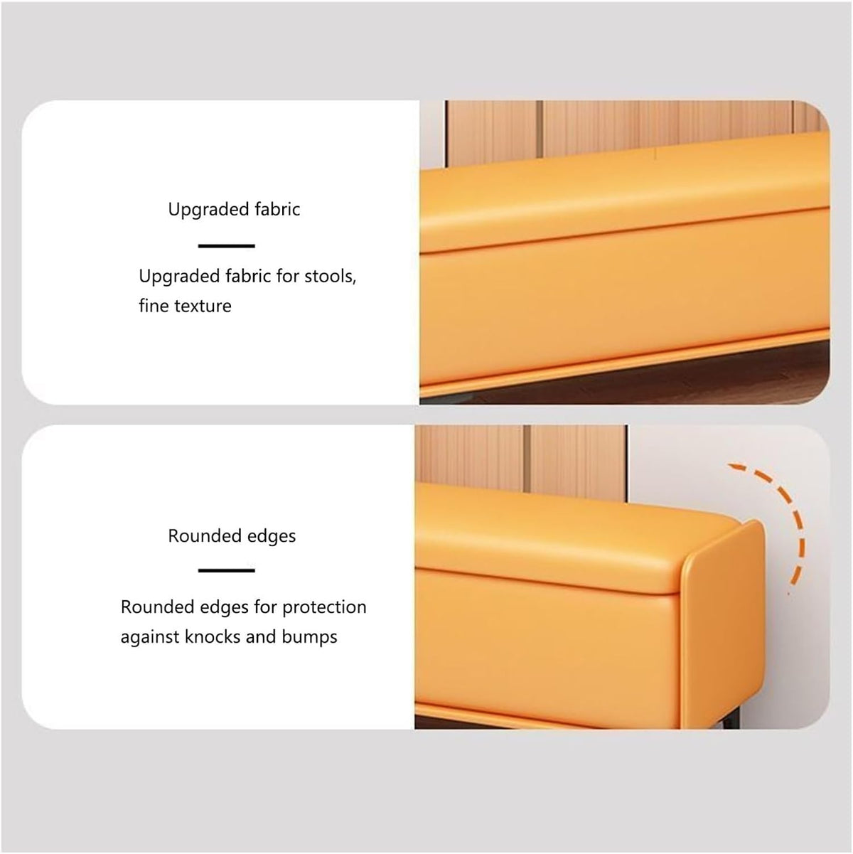 Banc pour bout de lit de chambre Banc de bout de lit, banc d'entrée rembourré moderne, banc de chevet, banc de rangement, repose-pieds de chambre à coucher, chemin d'entrée de lit Petit banc pour cham