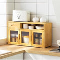 Meuble de rangement de cuisine multifonction avec portes et tiroirs, buffet élégant pour l'organisation de la vaisselle, des épices et des ustensiles, meuble de cuisine peu encombrant