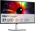 U2724D UltraSharp 27" QHD (2560x1440) Écran PC, 120Hz, IPS Black, 5ms, 98 pour cent DCI-P3, 2X USB-C, 2X DisplayPort, HDMI, 3X USB, Garantie 3 Ans, Argent