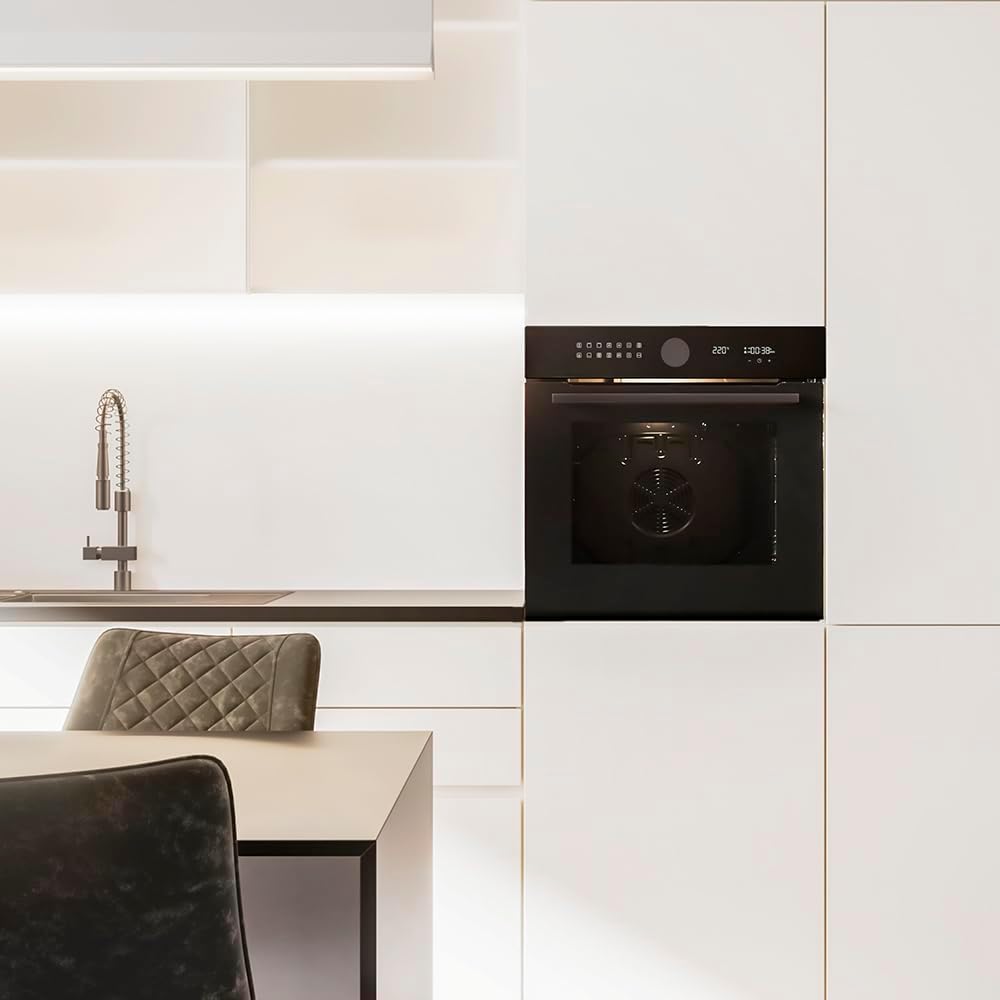 Cecotec Four encastrable pyrolyse Bolero Hexa P516000 Glass Black A.Four multifonctions Capacité de 73 L, 14 fonctions, classe A, 3250 W
