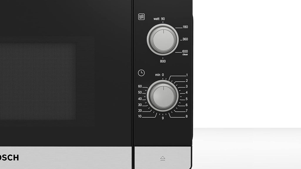 Bosch Série 2 FFL020MS2B Micro-ondes autonome, 44 x 26 cm, acier inoxydable