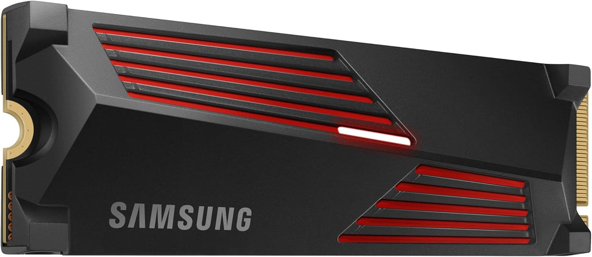 SSD Interne 990 PRO avec dissipateur, NVMe M.2 PCle 4.0, 2 To, Vitesse de lecture jusqu'à 7 450 Mo/s, Gestion Intelligente de la chaleur, MZ-V9P2T0CW