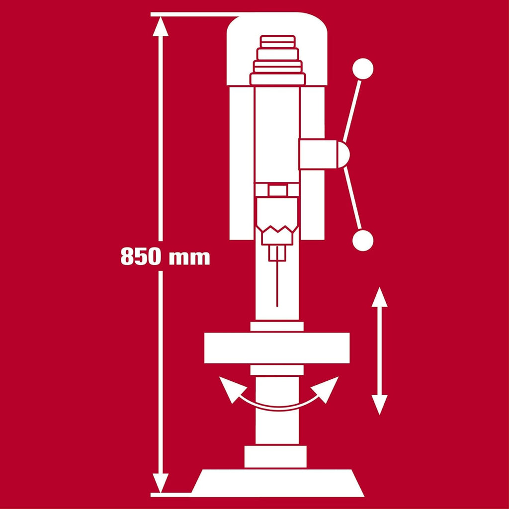 Einhell perceuse à colonne TC-BD 630/1 (630 W, profondeur de perçage max. 60 mm, butée de profondeur réglable, diamètre de foret max. 16 mm)