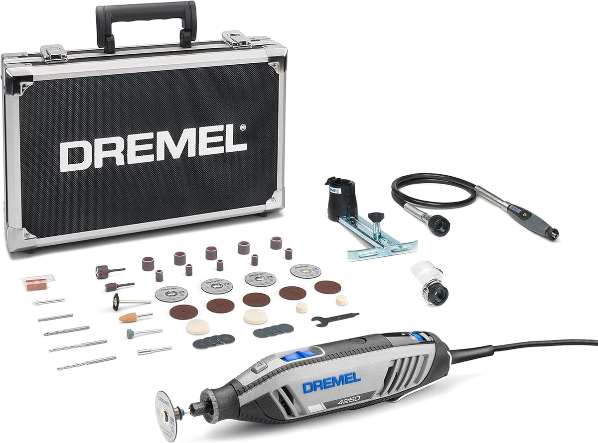 Dremel 4250 Outil Rotatif Multifonction Version Exclusive Amazon 175W 3 Adaptations 35 Acc & SC723 EZ SpeedClic Kit - Coffret de 100 Accessoires pour Outil Multifonction