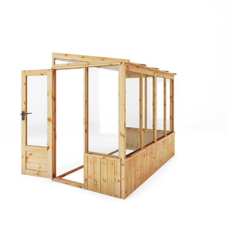 Mercia 8 x 4ft Premium Lean Too Greenhouse