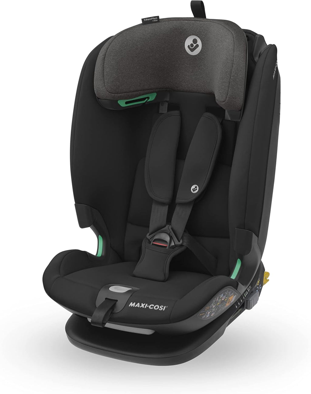 Maxi-Cosi Titan Plus i-Size, Siège Auto Enfant Multi-âge, Siège Auto ISOFIX, 15 Mois - 12 Ans (76 - 150 cm), Protection G-CELL, 4 positions d'inclinaison, Authentic Black