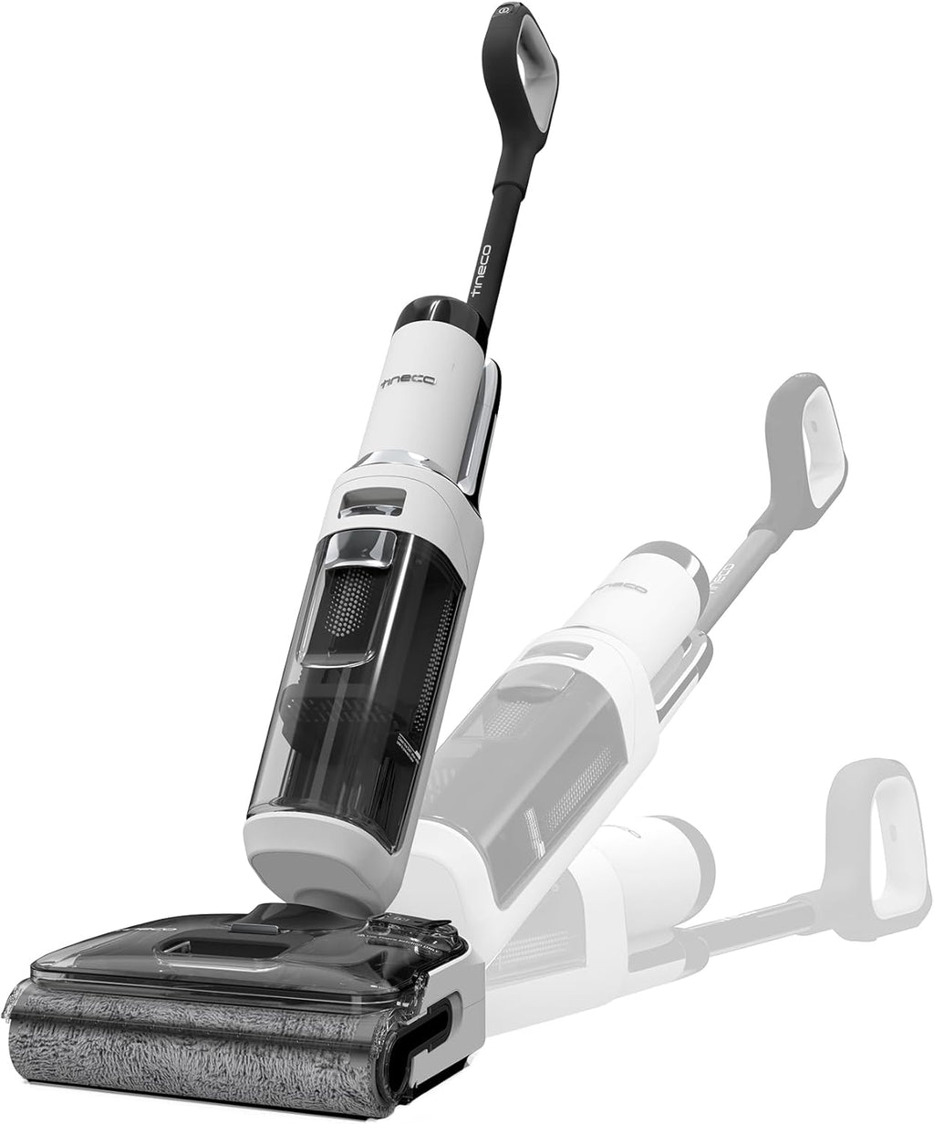 Tineco Floor One S6 Stretch Lite Aspirateur Laveur, Aspirateur Balai sans Fil, S’aplatit à 180°, Auto-Nettoyage, 40 Min d'autonomie, Nettoyage des Bords de 2 côtés