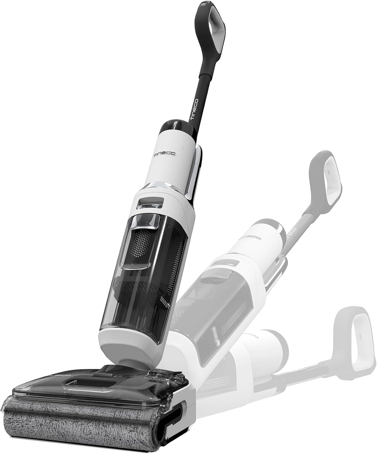 Tineco Floor One S6 Stretch Lite Aspirateur Laveur, Aspirateur Balai sans Fil, S’aplatit à 180°, Auto-Nettoyage, 40 Min d'autonomie, Nettoyage des Bords de 2 côtés