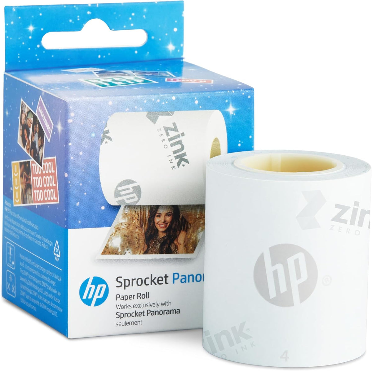 Sprocket Panorama Imprimante Photo et étiquettes Couleur Portable instantanée (Rose) Coffret Cadeau avec étui, Rouleau Zink, Album Photo, marqueurs, Autocollants et Cadres