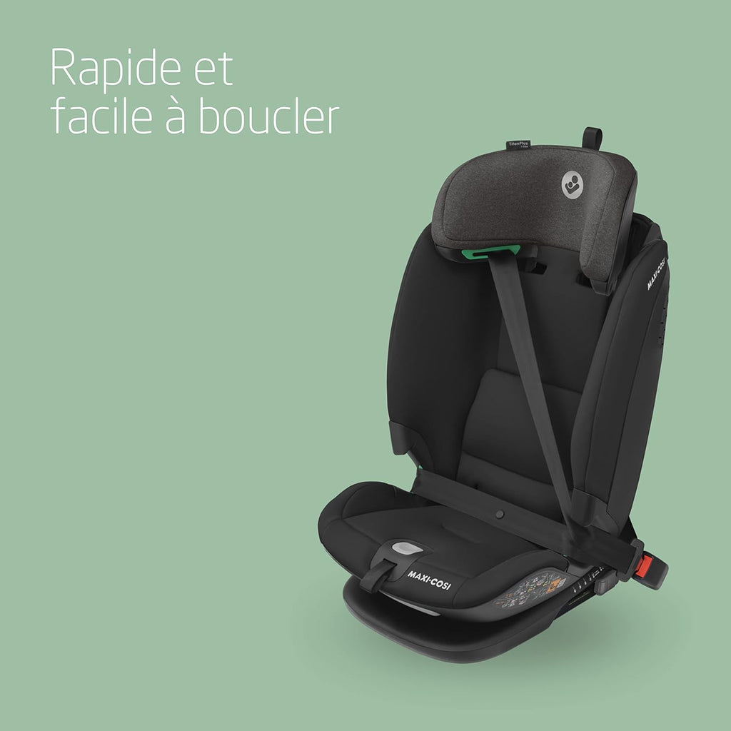Maxi-Cosi Titan Plus i-Size, Siège Auto Enfant Multi-âge, Siège Auto ISOFIX, 15 Mois - 12 Ans (76 - 150 cm), Protection G-CELL, 4 positions d'inclinaison, Authentic Black