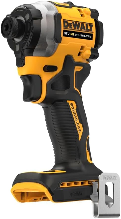 DCF850E2T-QW Atornillador Impacto compacto sin escobillas XR 18V 1/4" 205Nm con 2 baterías POWERSTACK y maletín TSTAK, Multicolore