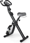 Ultrasport F-Bike Pro Vélo d’Appartement Pliable I Vélos d'Appartement Extra Silencieux jusqu'à 150 kg avec Selle Confort, 16 Niveaux, Fonction App, Silencieux, Velo d Appartement Pliable
