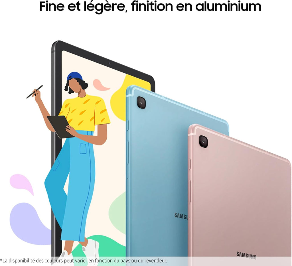 Tab S6 Lite 2024, 10.4'' 64Go, WiFi, Anthracite, avec Chargeur secteur rapide 25W, S Pen Inclus, FR Version