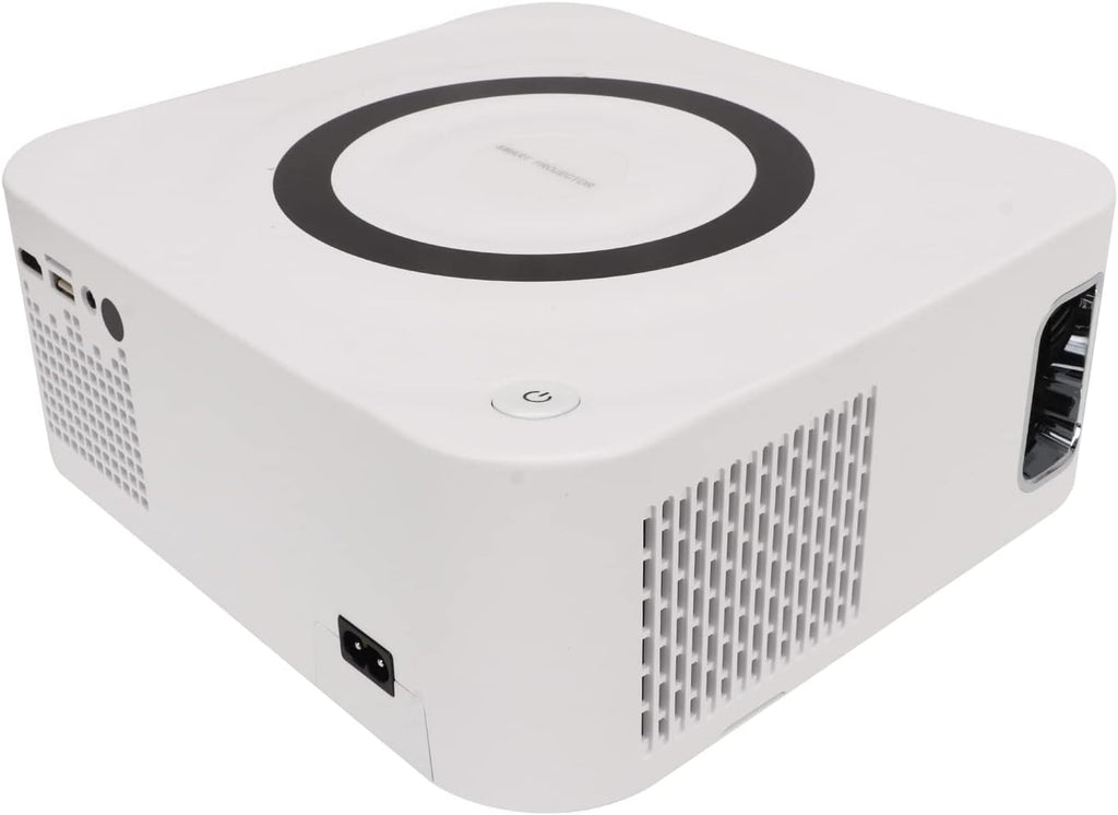 Accueil Projecteur WiFi 2.4G 5G, Projecteur Correction de la Distorsion Trapézoïdale à Télécommande pour Les Jeux (Prise UE)