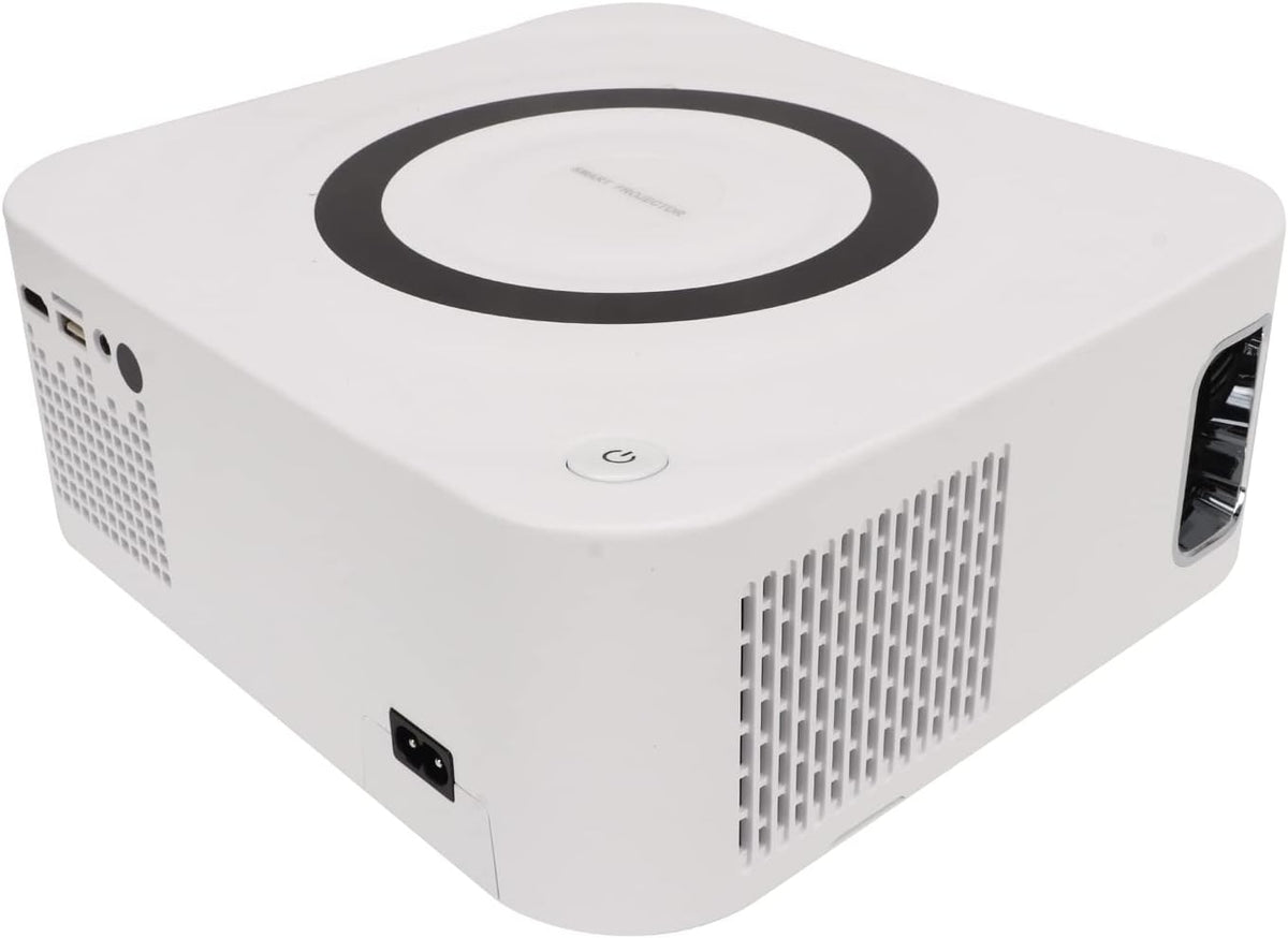 Accueil Projecteur WiFi 2.4G 5G, Projecteur Correction de la Distorsion Trapézoïdale à Télécommande pour Les Jeux (Prise UE)