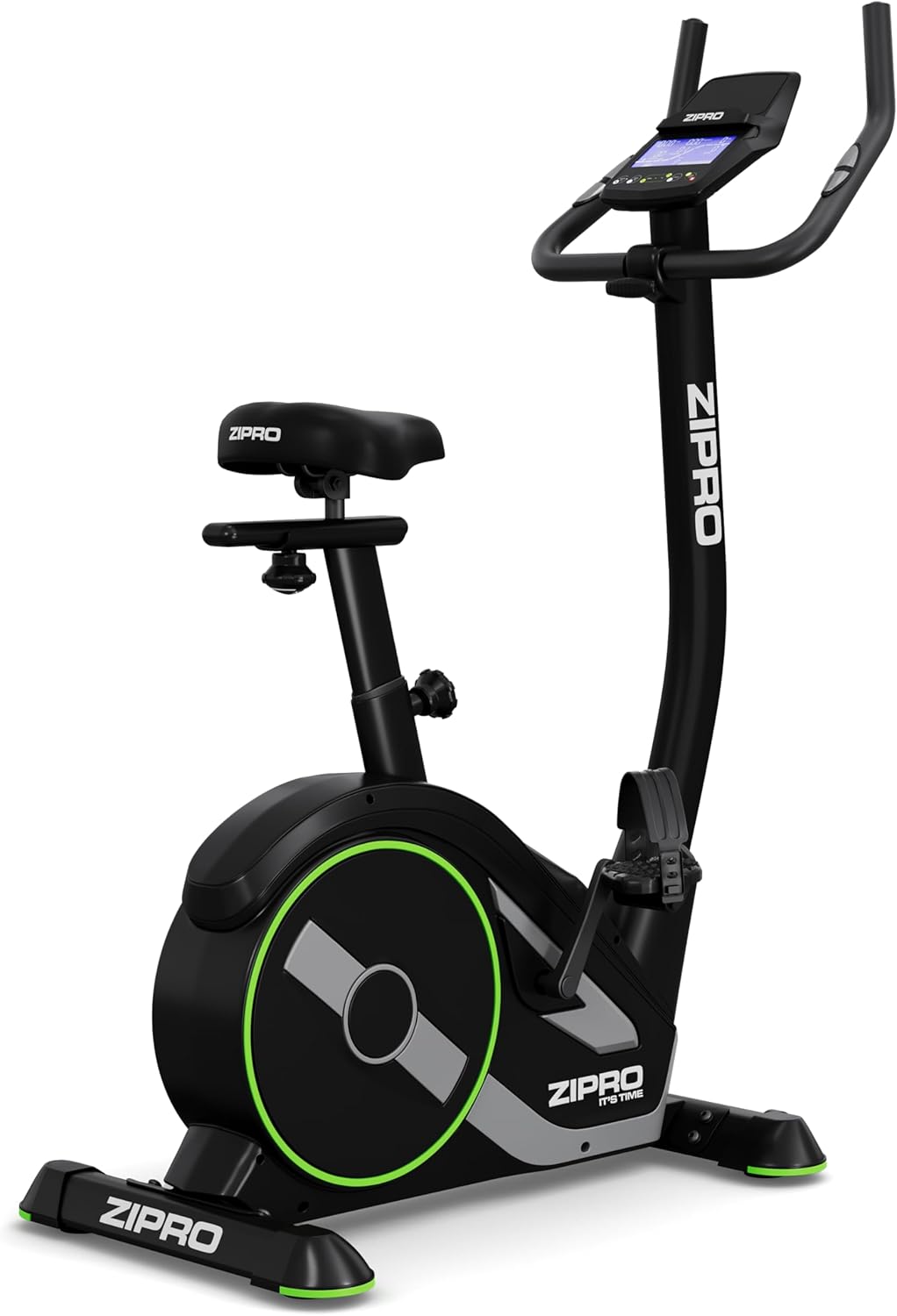 ZIPRO RAVE Vélo d'Appartement - 32 Niveaux de Résistance, Capteur de Fréquence Cardiaque, 11 Programmes d'Entraînement, Siège et Guidon Réglables, Connectivité Bluetooth, Idéal pour Cardio et Fitness