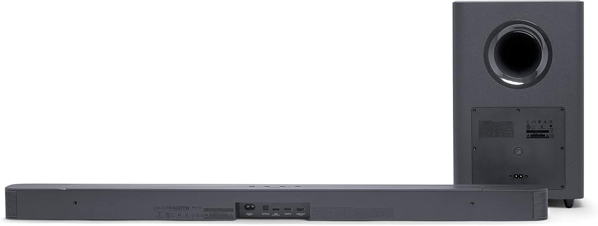 SoundBar 2.1 Deep Bass MK2, Barre de Son pour Télévision pour Système Audio de Divertissement, Design Compact avec Surround Sound, Noir