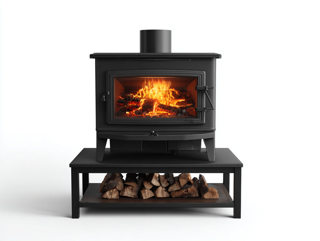Poêle à bois acier 82x54x88 cm - noir - chauffage domestique traditionnel