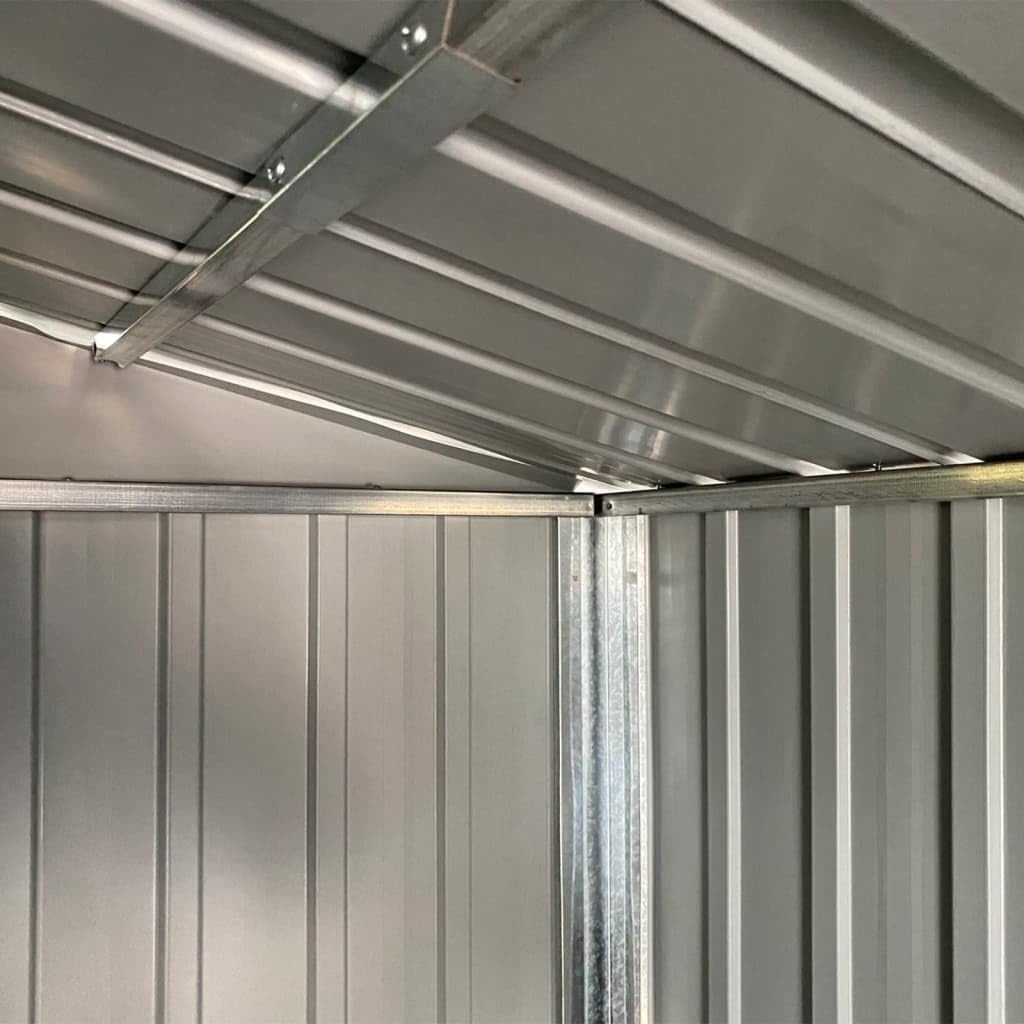 vidaXL Abri de Jardin, Cabane à Outils avec Poignées, Remise à Outils avec Toit, Abri de Rangement Terrasse, Anthracite 277x93x179 cm Acier Galvanisé