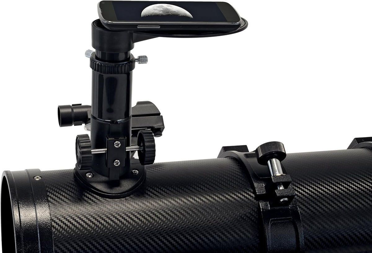 Bresser Pluto 114/500 EQ Télescope avec Adaptateur pour Smartphone