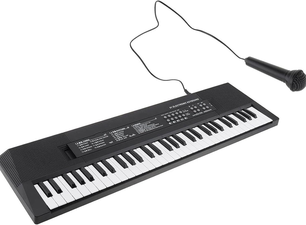 clavier électronique piano Clavier Électronique 61 Touches Piano Clavier De Musique Numérique Portable Avec Microphone Cadeau Musical Facile À Apprendre
