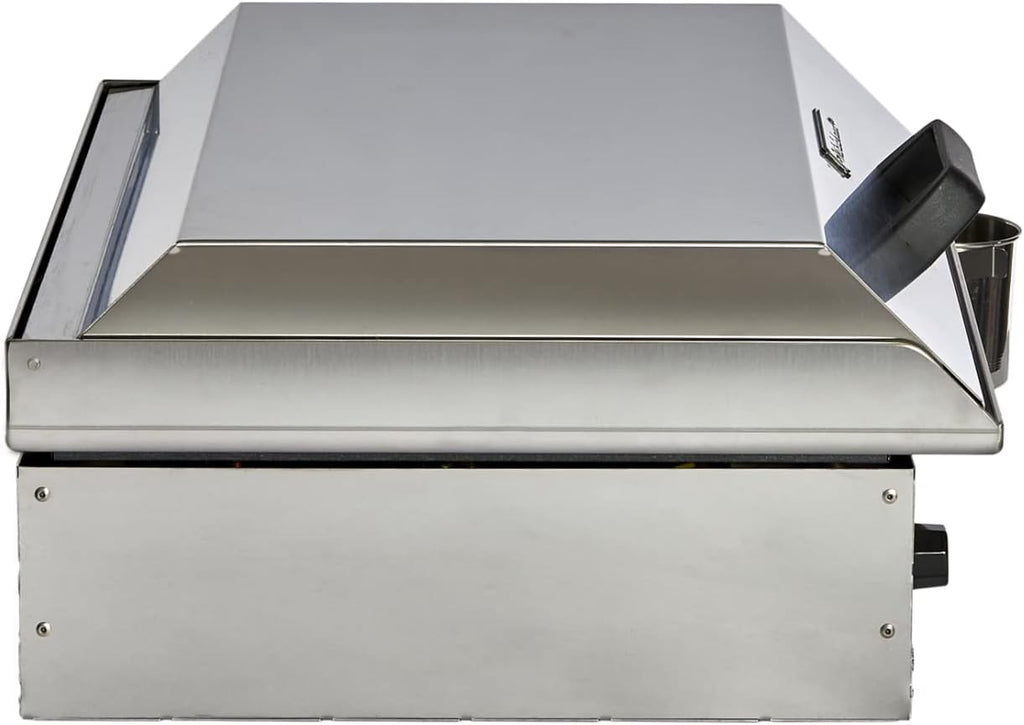 PLANCHAELEC - Pack Complet Plancha Electrique NEO E530-2400W - Chariot + Accessoires - Inox - Thermostat Réglable - 8 Personnes - Made In France - L53 X P43 X H18 cm