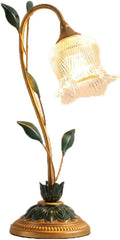 ruyi-1986 Lampes de table Lampe de bureau décorative for chambre à coucher, chevet chaleureux, fleur rose artistique, cadeau Petit