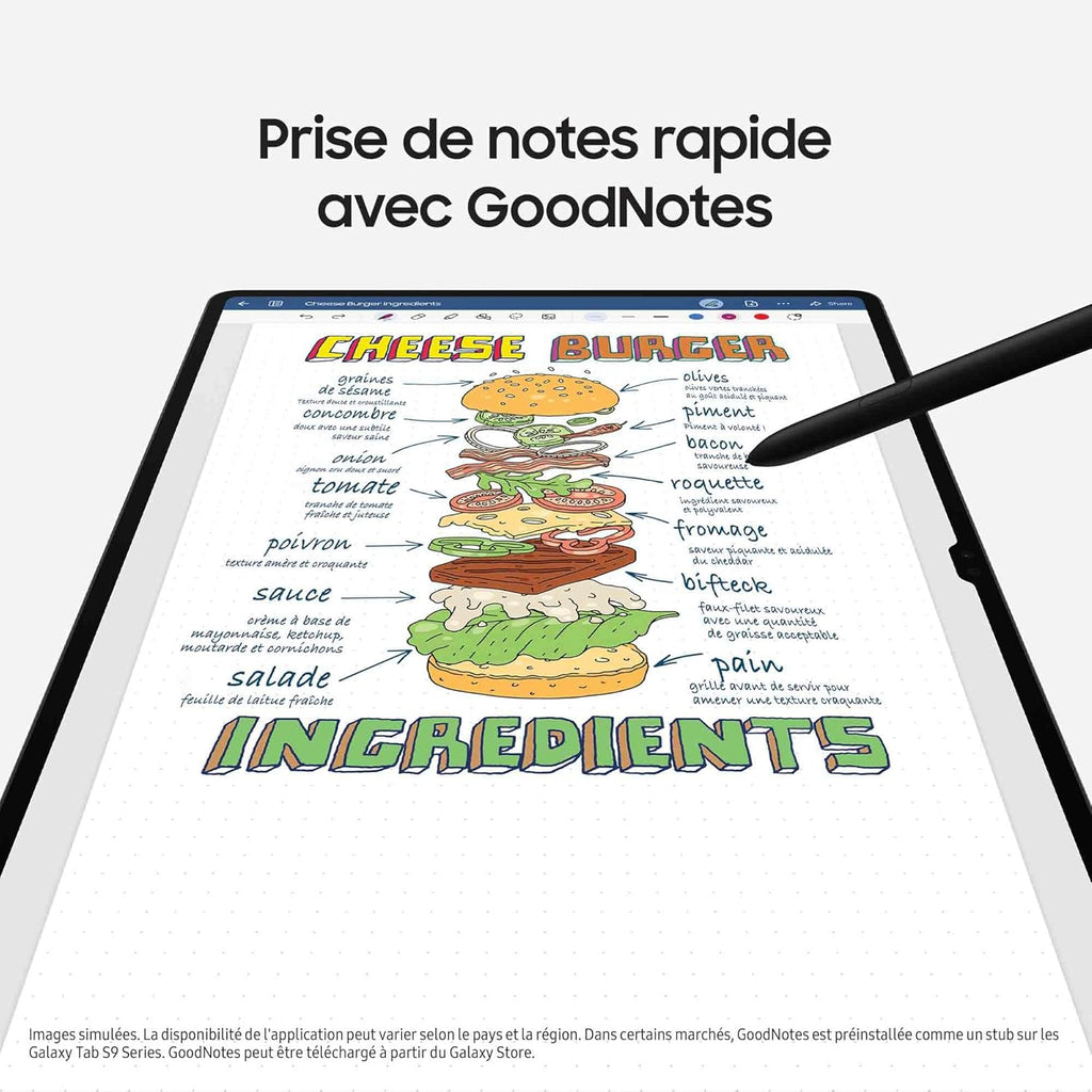 Tab S9 Ultra Tablette avec AI, Android, 14.6" 256Go de Stockage, Lecteur MicroSD, 5G, S Pen Inclus, Anthracite