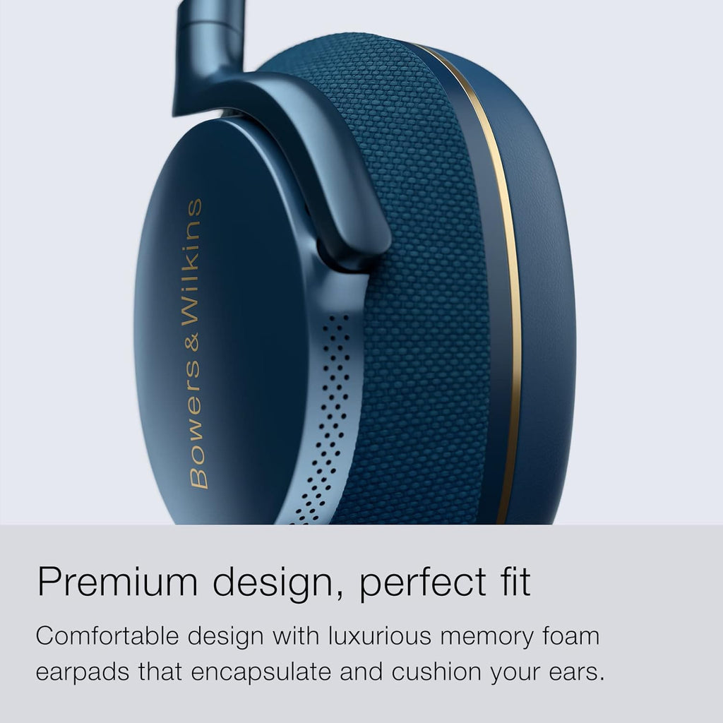 Bowers & Wilkins Px7 S2 Casque Supra-auriculaire sans Fil avec Bluetooth 5.0 et Charge Rapide, 30 Heures de Lecture et Microphone intégré - Bleu