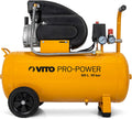 VITO - Compresseur d'air 50L Silencieux 10 bar 145 PSI 2.5 CV Débit 206 L/min