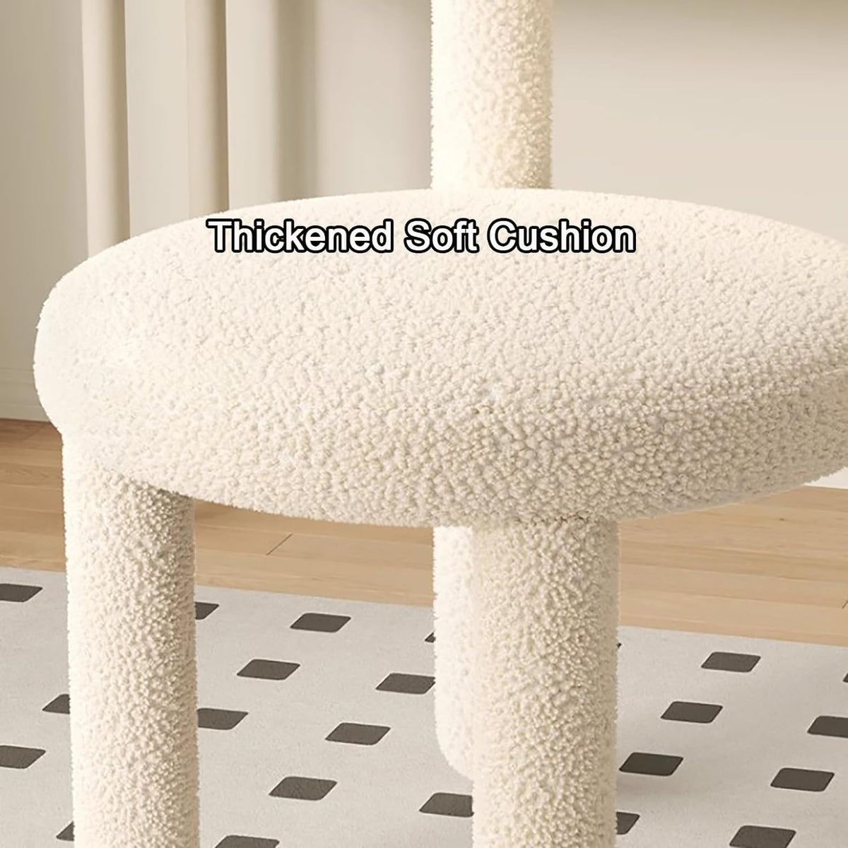 Chaise de coiffeuse rose pour chambre à coucher, maquillage simple, épais, haut de gamme, siège de luxe pour chambre à coucher ou salon, chaise de maquillage élégante et confortable