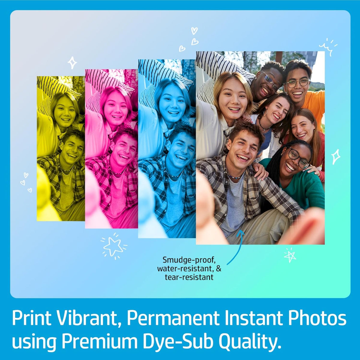 Sprocket Studio Plus 4x6 Imprimante Instantanée – Pack 118 Feuilles & Cartouche – Wi-FI