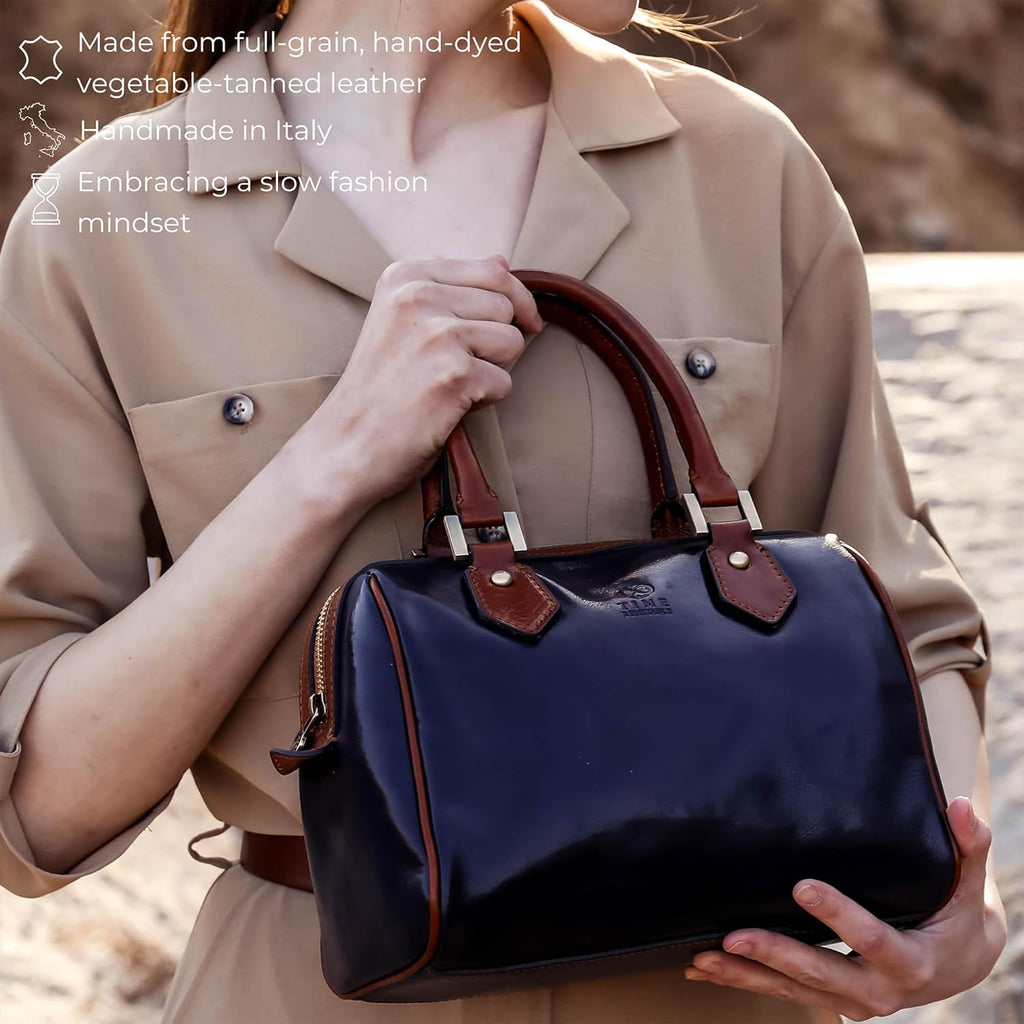 Time Resistance Tote bag en cuir pour femme - Sac à main moderne - Sacoche en cuir femme