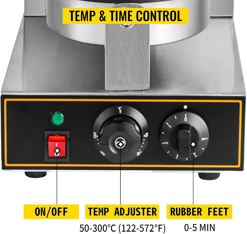 Machine à cône de gaufre de crème glacée électrique commerciale