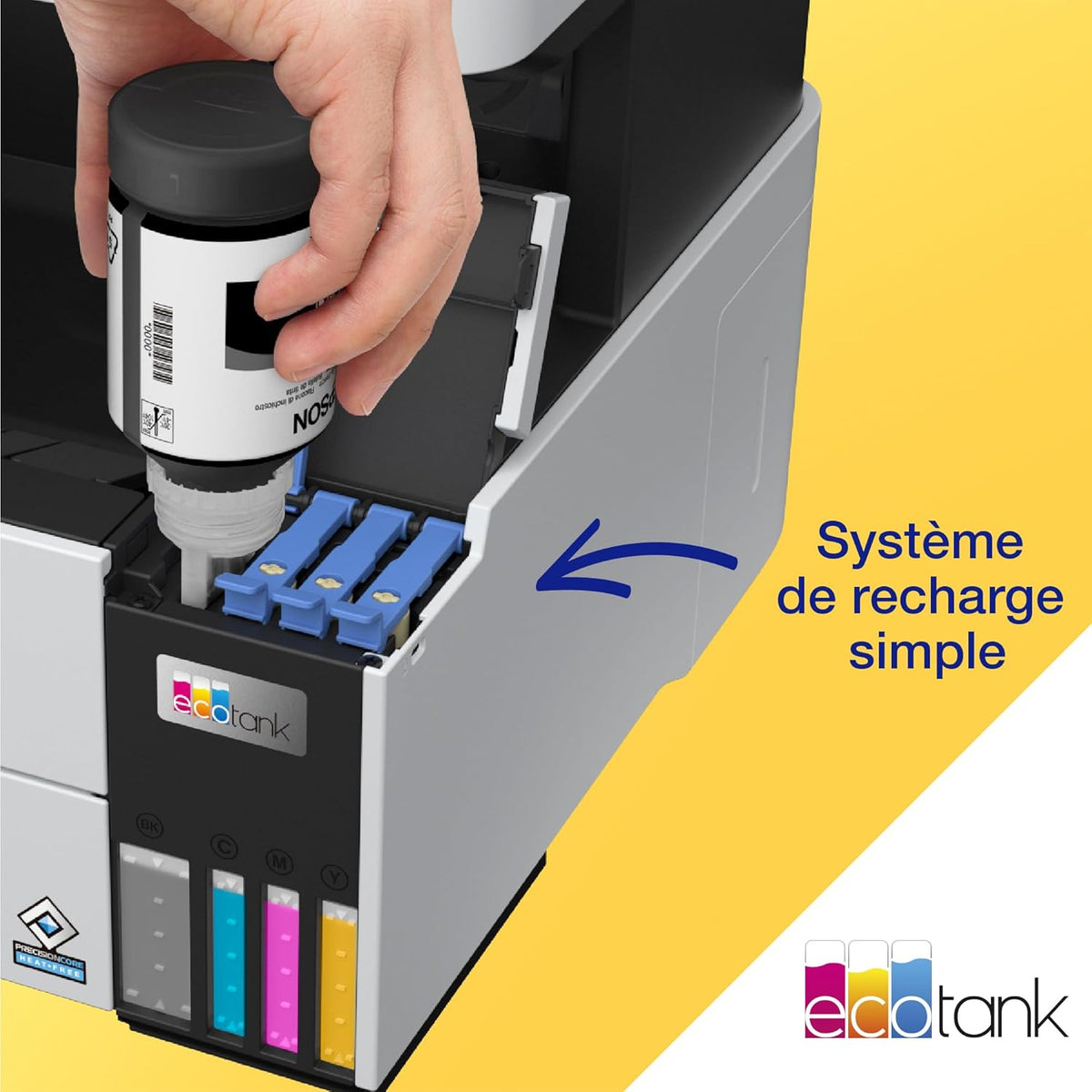 Imprimante multifonction A4 EcoTank ET-5150 avec réservoir d’encre et Wi-Fi