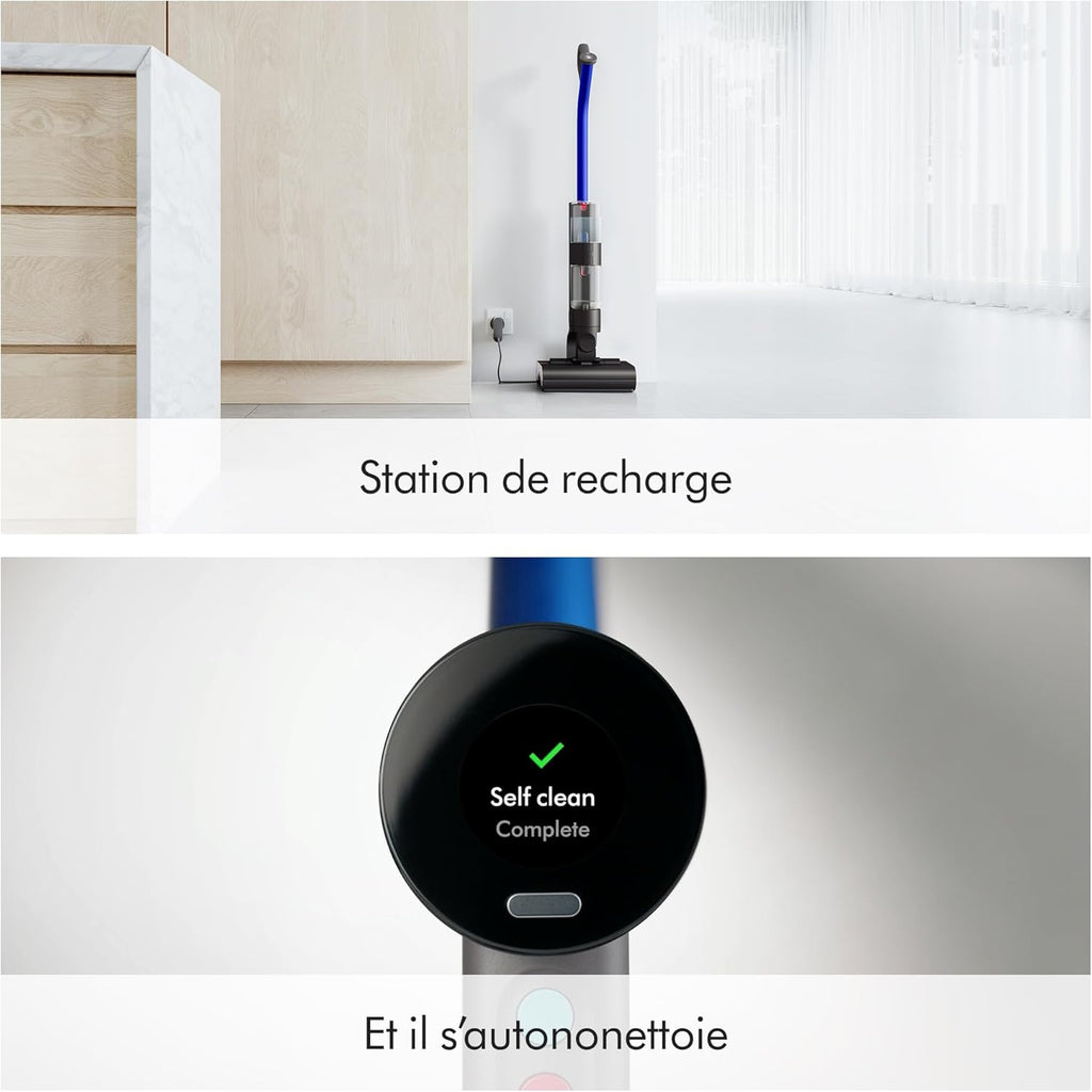 Dyson WashG1 Nettoyeur de sols durs – Nettoyage Humide Puissant (Noir/Bleu)
