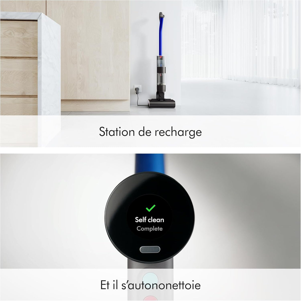 Dyson WashG1 Nettoyeur de sols durs – Nettoyage Humide Puissant (Noir/Bleu)