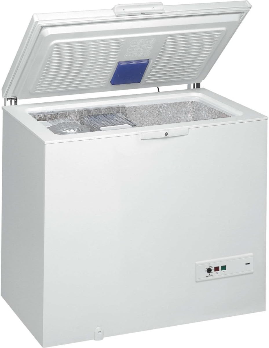 Whirlpool WHM31112 2 Congélateur - Capacité utile : 312 litres - Fonction congélation rapide - Éclairage intérieur - Équilibre de la porte, Blanc
