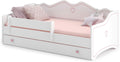 Kobi Lit Enfant Emma | Blanc pour Chambre d'enfant | 140x70CM | avec Tiroir | pour Chambre des Filles