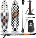 Fuxtec Kit de Planche de Sup Gonflable - Planche de Stand up Paddle 320 x 81 x 15 cm avec 3 ailerons - Planche de Tourisme Charge jusqu'à 150 kg - Sac de Rangement Inclus