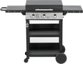 BIGHORN Plancha gaz de 3 brûleurs avec chariot et couvercle;7.2kw