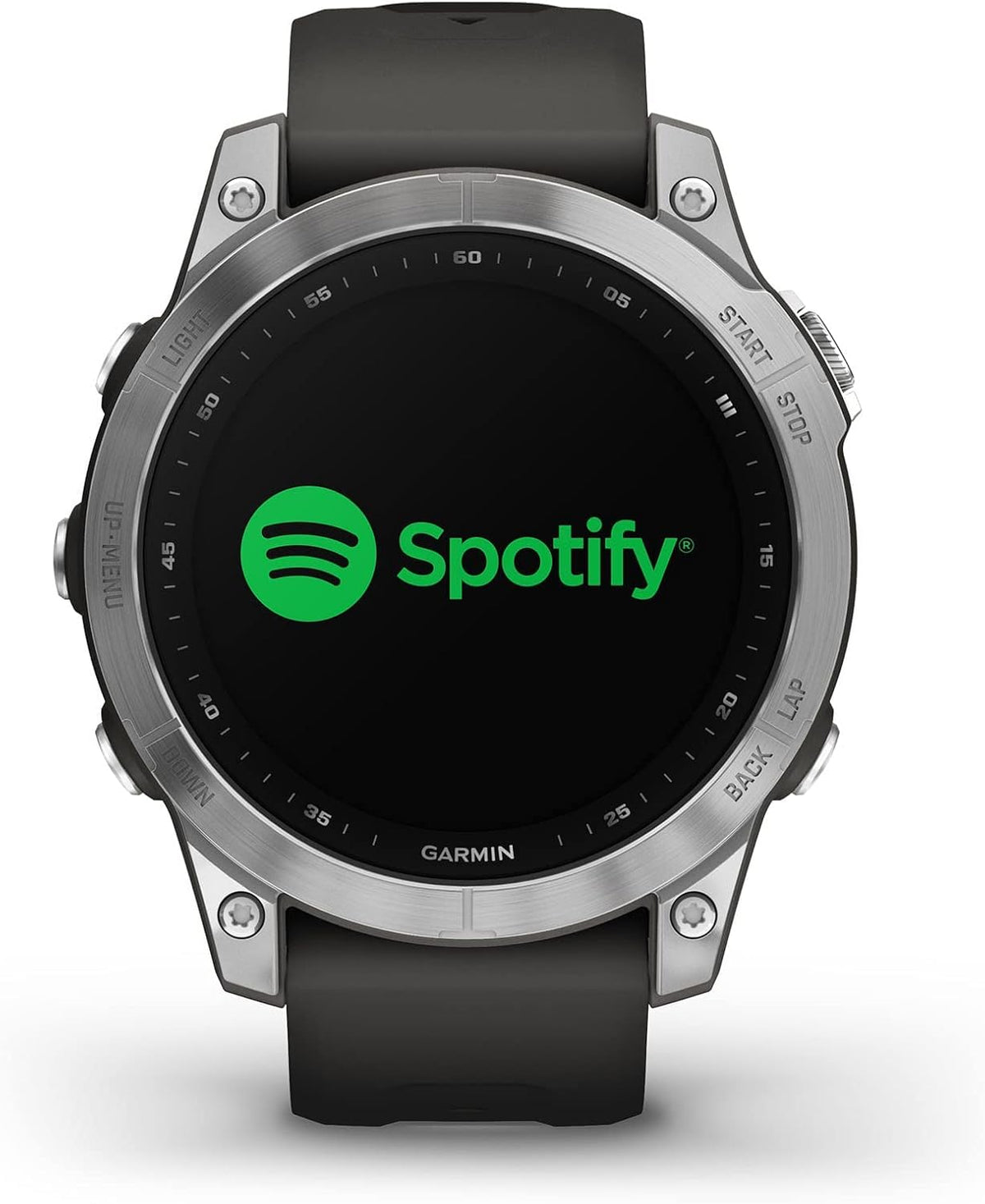 Fenix 7 - Montres GPS Multisports connectée Haute Performance - Silver avec Bracelet Gris - Boitier 47mm (Reconditionné)