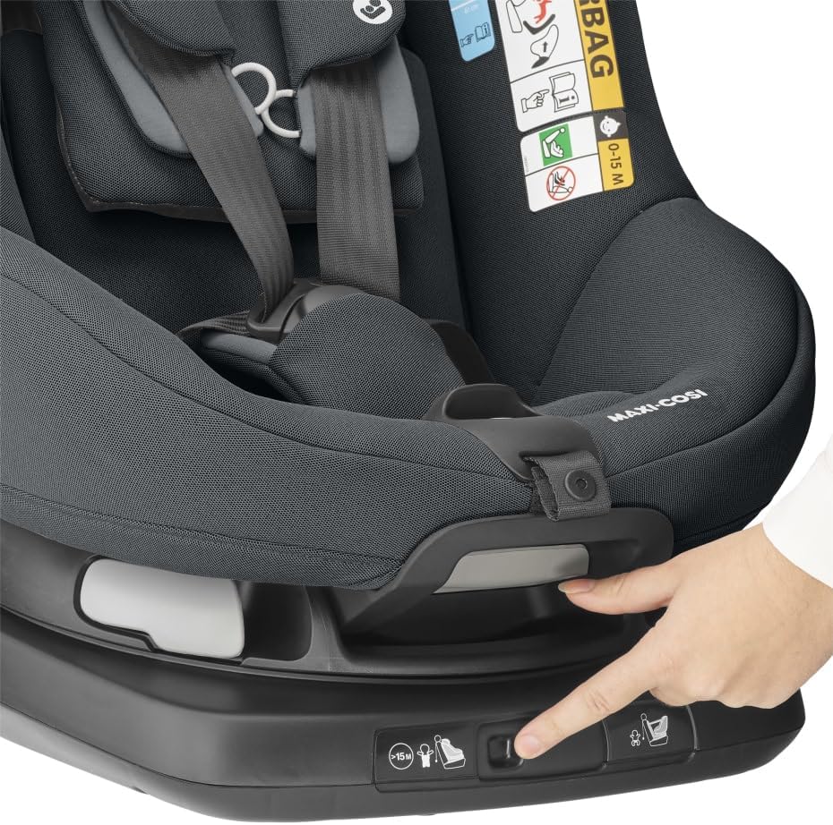 Maxi-Cosi AxissFix i-Size, Siège Auto Pivotant pour Petit, ISOFIX, de 4 mois à 4 ans (9-18kg), 61-105 cm, Authentic Graphite