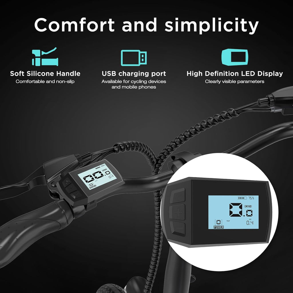 HITWAY Vélo Électrique E Bike, 16 Pouces Vélo Pliable avec Batterie 36V/7,8Ah, Moteur 250W, Maximale 25km/h, Autonomie 35-70km, Vélo Électrique Pliable Urbain pour Adultes