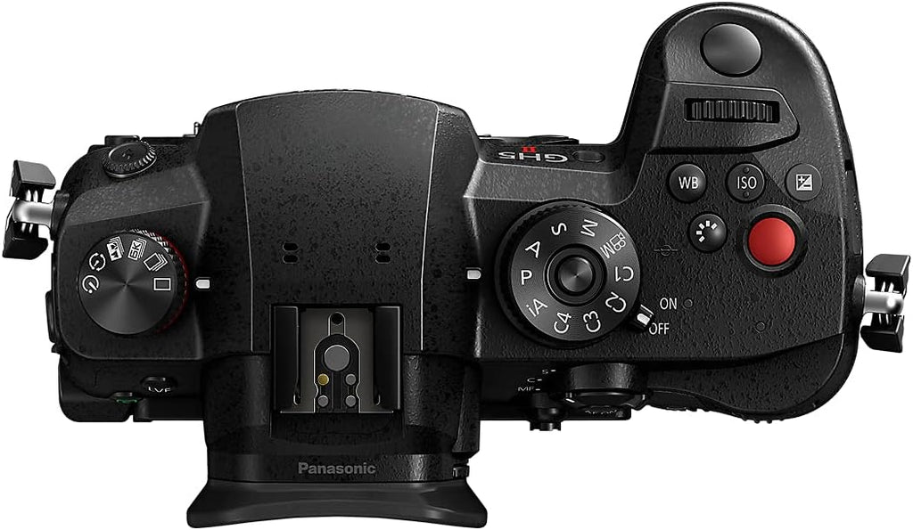 Panasonic Lumix GH5M2 | Appareil photo Hybride Expert (Capteur 4/3 20.3MP, Double stab., Écran orient. tact., AF DFD 225 Zones, C4K 60p/4:2:2 10bit, Live Stream., Tropicalisé) Noir – Version Française