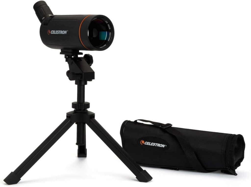 Celestron 52238 Catadioptic Series C70 Mini Mak Maksutov-Cassegrain Spotting Scope Telescope, Black