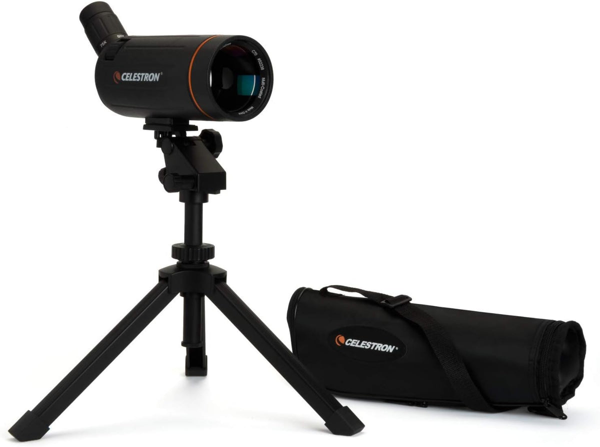 Celestron 52238 Catadioptic Series C70 Mini Mak Maksutov-Cassegrain Spotting Scope Telescope, Black